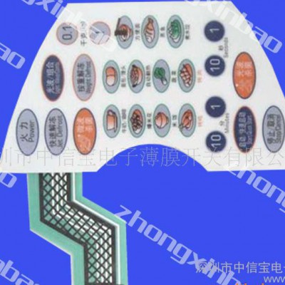生产家电薄膜开关按键、电器薄膜按键、电器PVC按键、电器PVC面贴