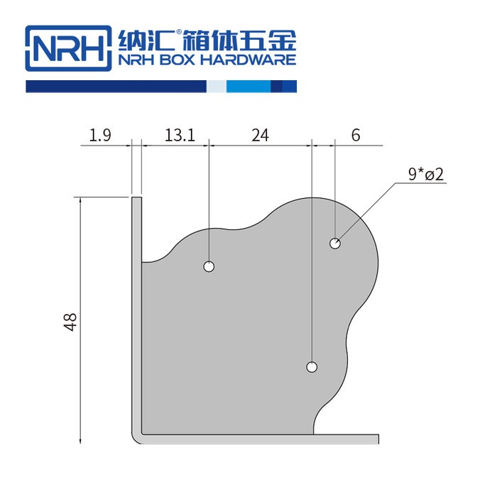 纳汇/NRH7301-47 木箱包角 灯光箱包角 箱包护角 工具箱包角 箱包五金包角